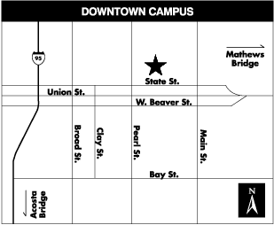 downtown campus map