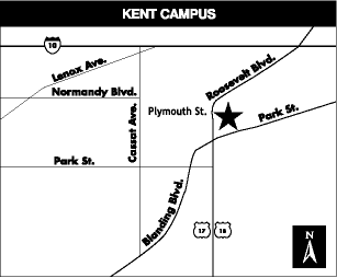 kent campus map